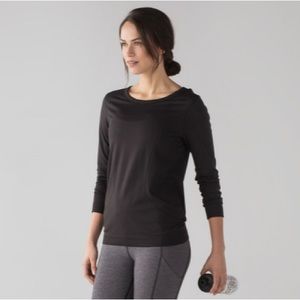 Lululemon Swiftly Tech Long Sleeve (Breeze) *Relaxed Fit 10 black
